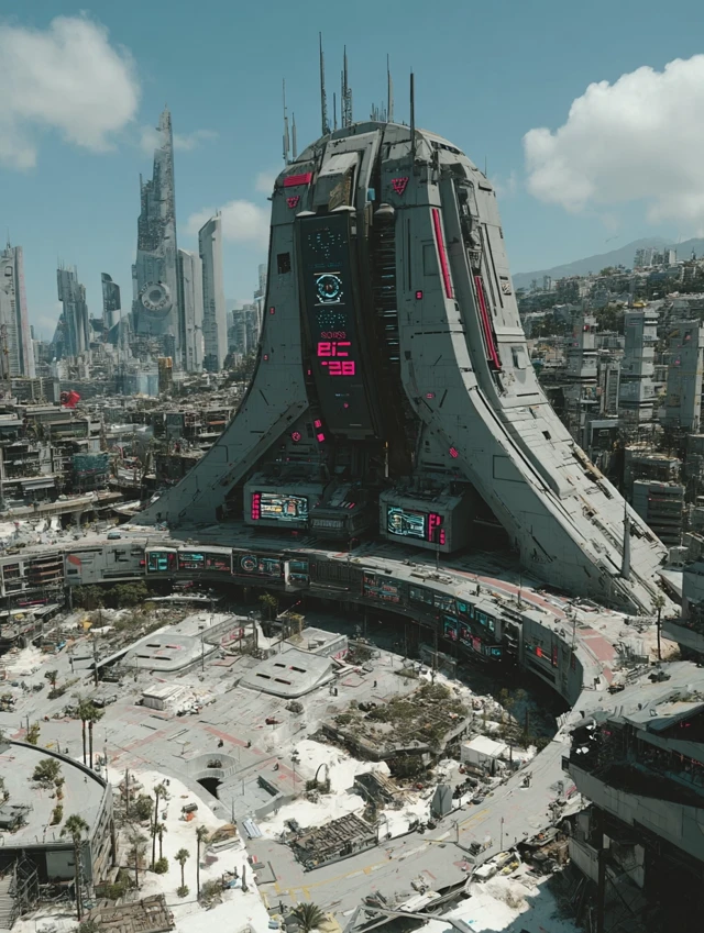 Futuristic SciFi Cityscape District 9 Inspired