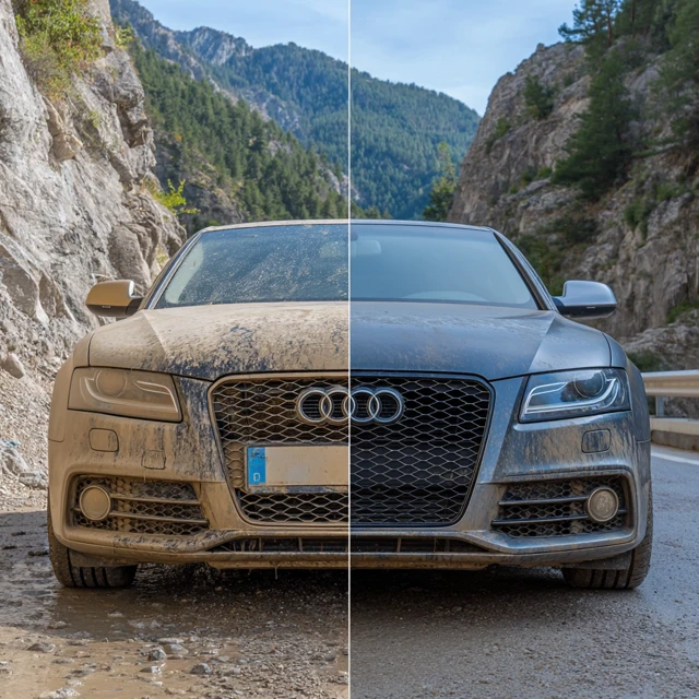 Car Wash Before and After Transformation
