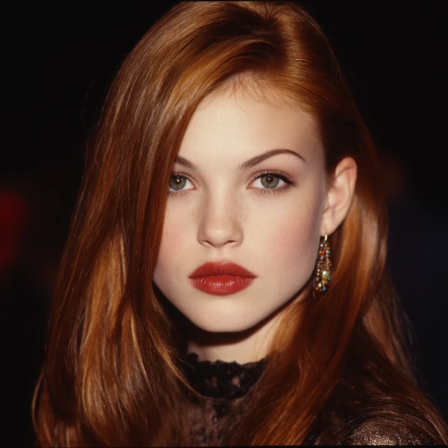 90s Supermodel Glamorous Portrait