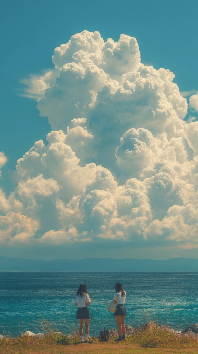 Summer Sky and Nostalgia: High School Girls in Japan
