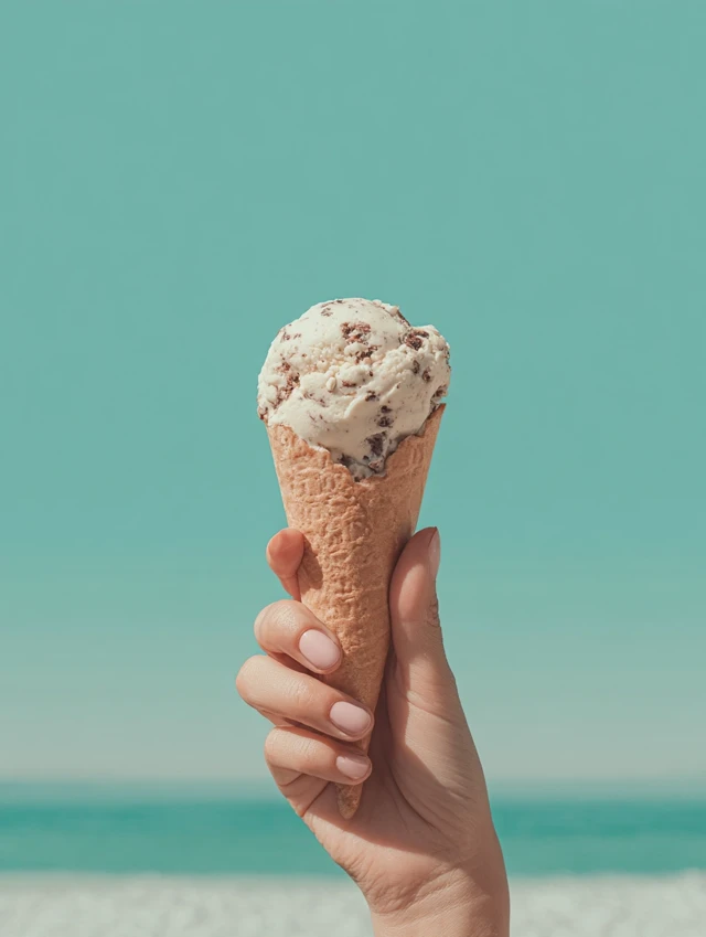 Ice Cream Cone in Hand: Summer Vibes