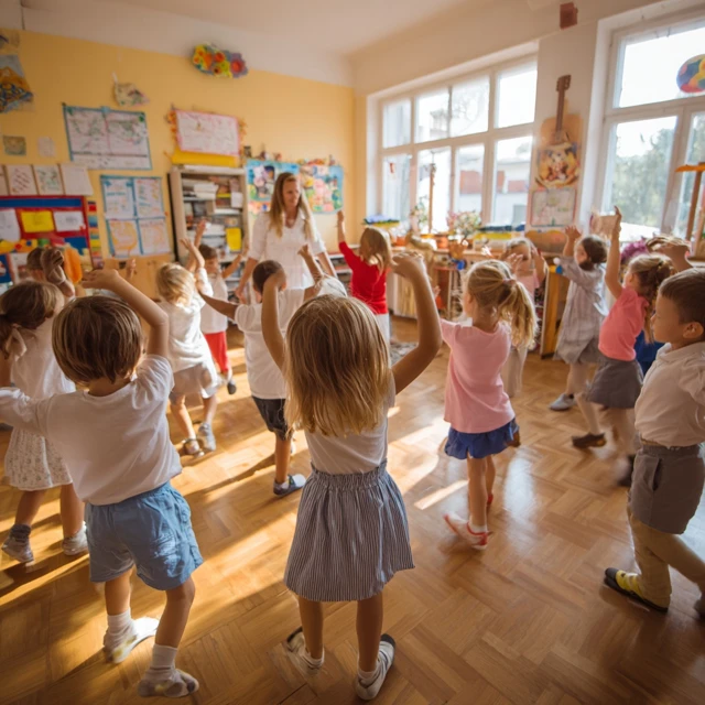 Kindergarten Music and Movement Class