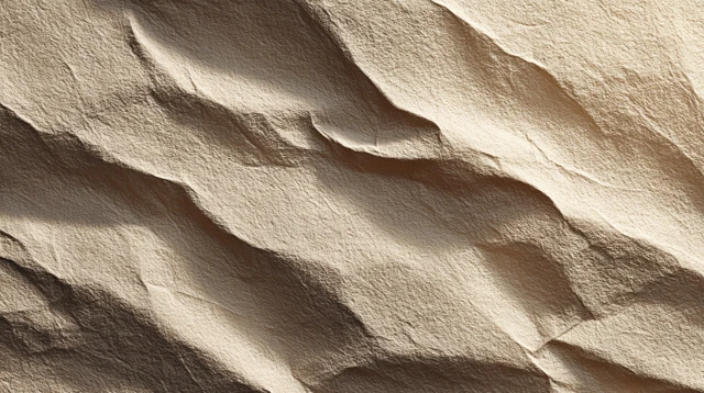 Elegant Beige Textured Paper Realistic Creases