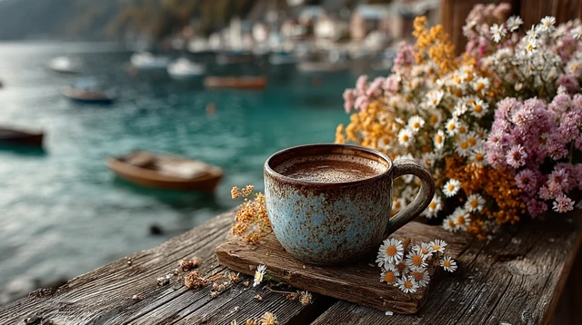 Coffee by the Sea Springtime Serenity