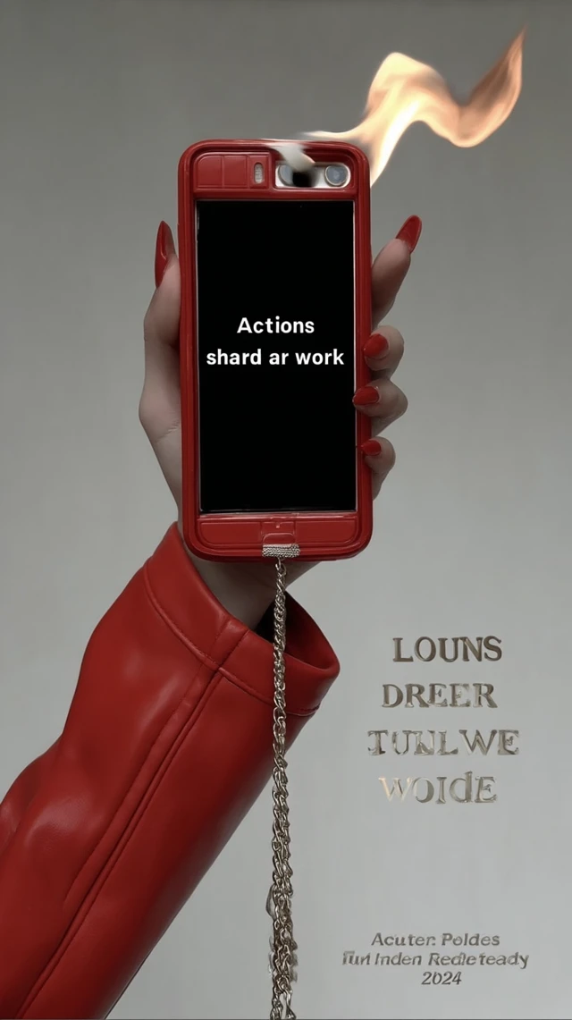 Burning Phone Actions Speak Louder Than Words