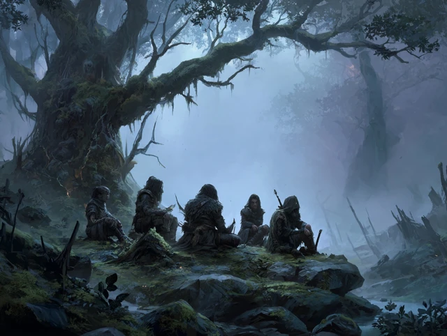 Elder Scrolls Weary Adventurers in Fog