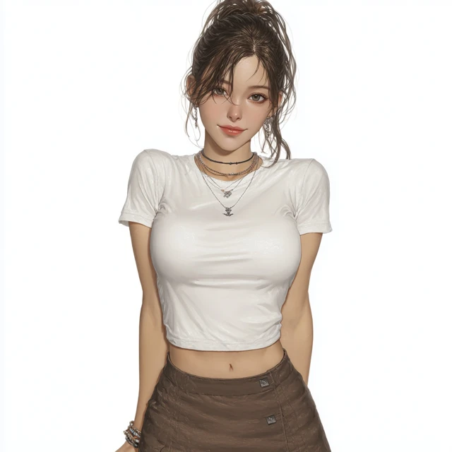 Realistic Portrait of a Smiling Woman