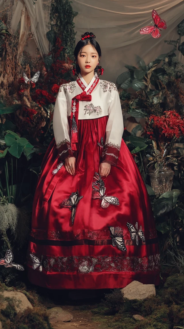 Kpop Idol in Hanbok Enchanted Forest