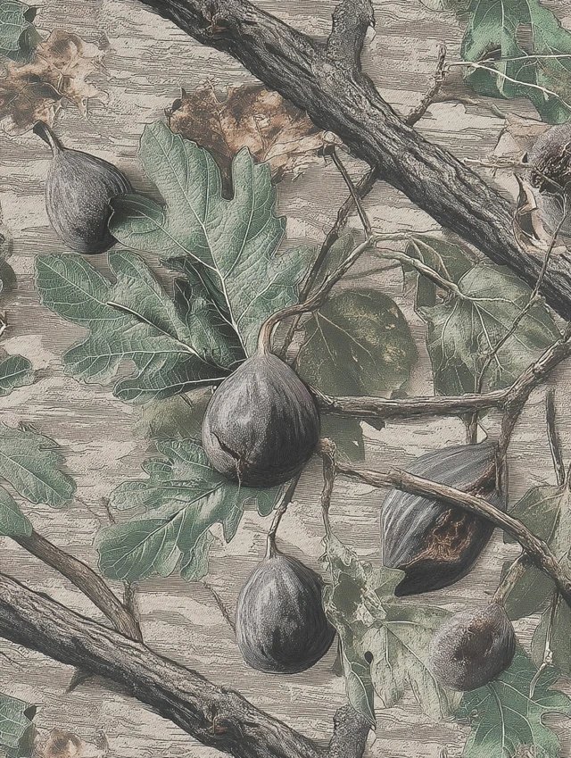 Fig Tree Camouflage Pattern Nature Art