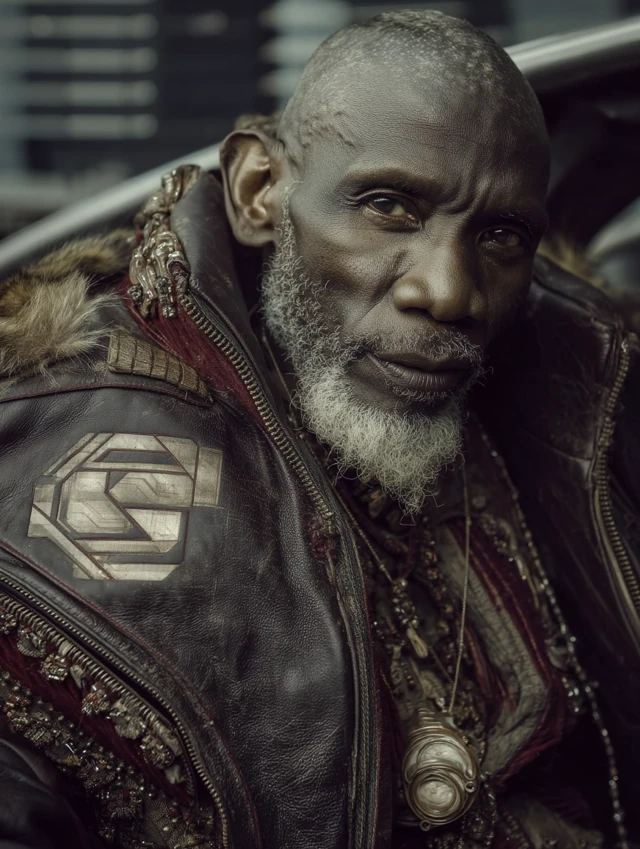 Futuristic Portrait: Sci-Fi Character in Detail