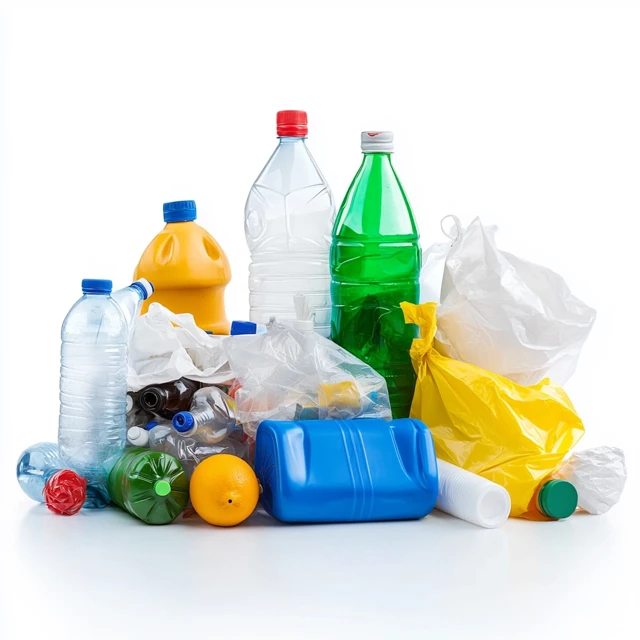 Plastic Waste Pile Environmental Pollution Concept