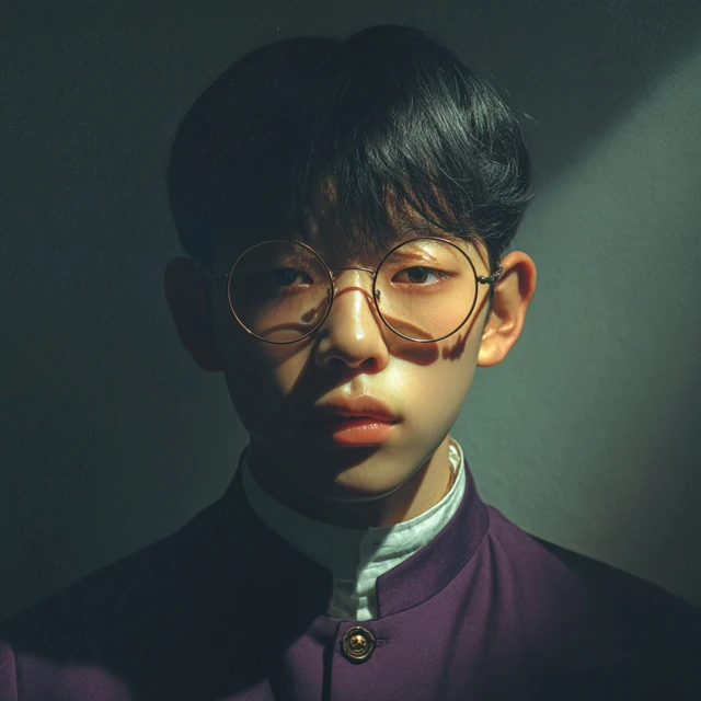 Asian Teenager Portrait Handsome Young Man