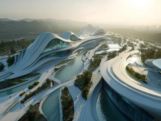 Zaha Hadid Architectural Masterpiece Birdseye View