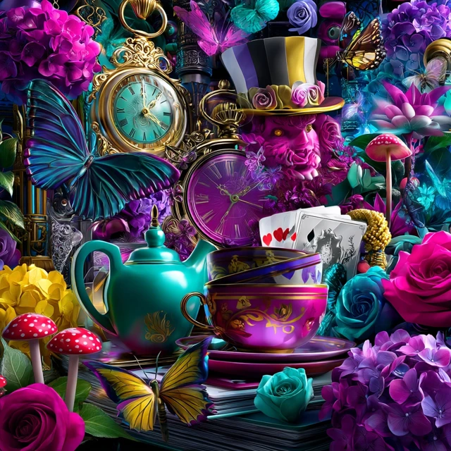Alice in Wonderland Hyper Realistic Art