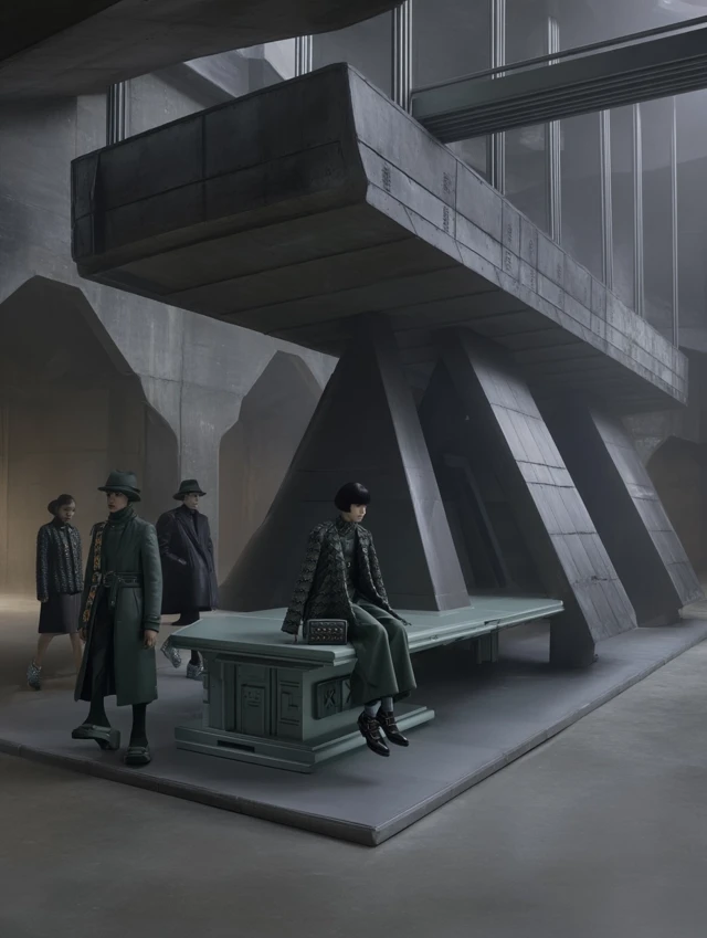 Brutalist Fashion Futuristic Architecture Chanel