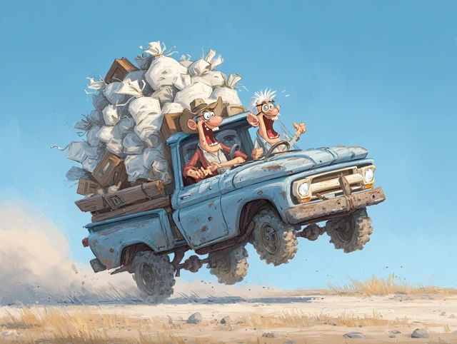 Redneck Truck Overload Rural Road Adventure