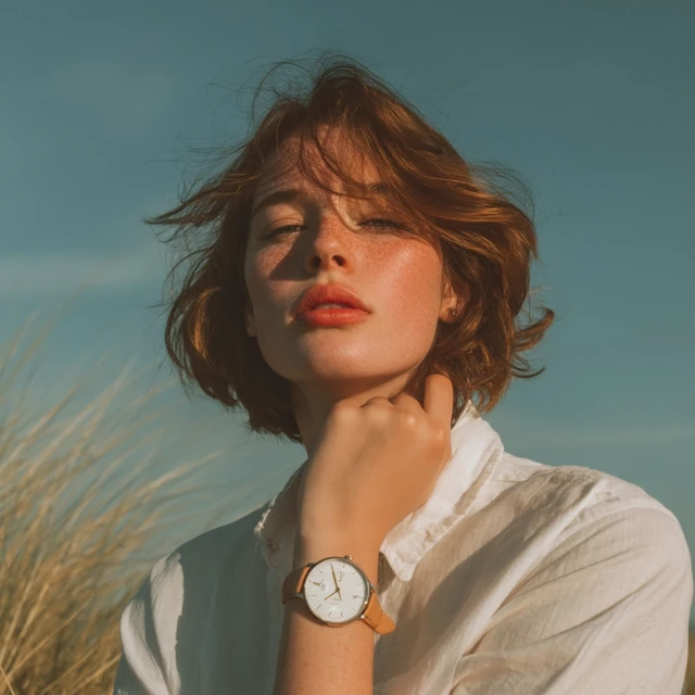 Woman with Watch Portrait Photography