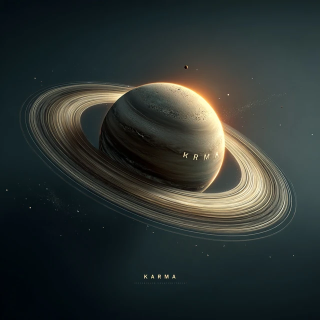 Saturn Karma Hyper Realistic Space Art