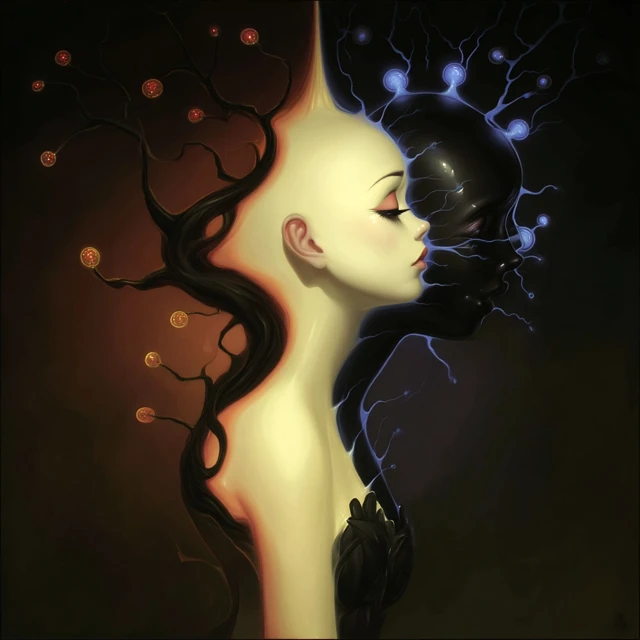 Evolving Creation: A Two-Sided Artistic Exploration