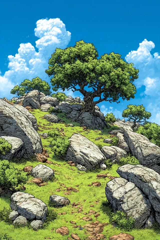 European Nature Landscape Comics Illustration Art