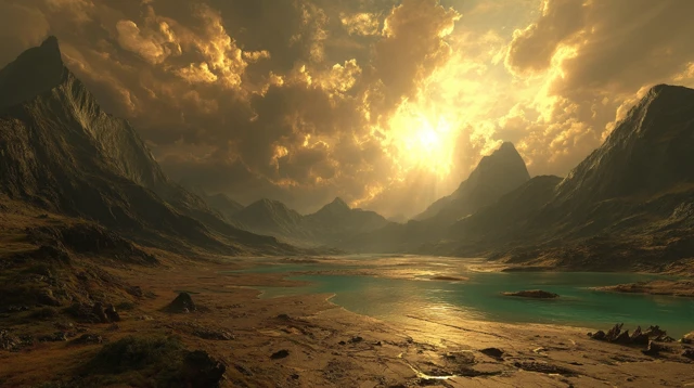 Dawn of Life: Primordial Valley Cinematic Shot