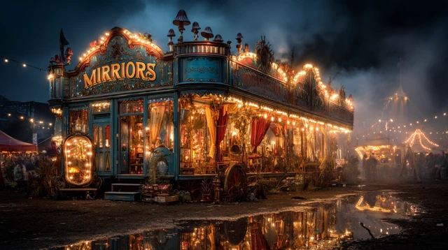 Psychedelic Haunted House The Mirrors Steampunk Fantasy