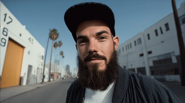 Man in Urban Setting Photo Realistic