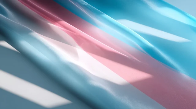 Transgender Pride Flag in Soft Pastel Colors