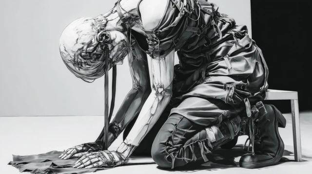 Desperate Hope A Haunting Anime Illustration