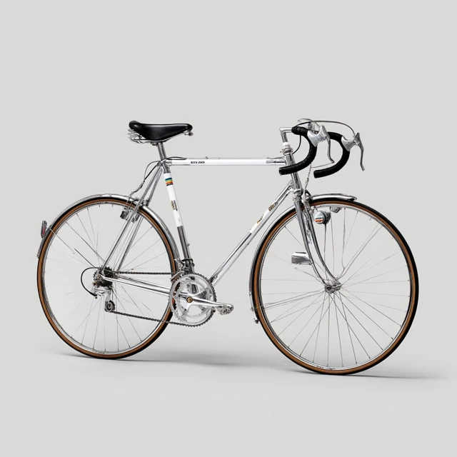 Vintage Racing Bike 1971 1975 Chrome Silver Bicycle