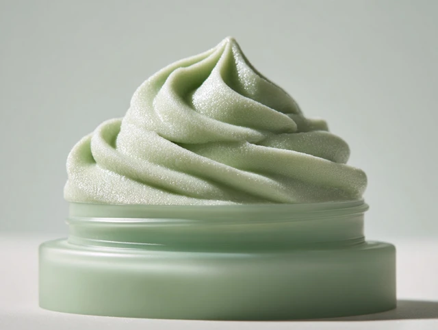 Sage Green Cosmetic Jar Product Shot