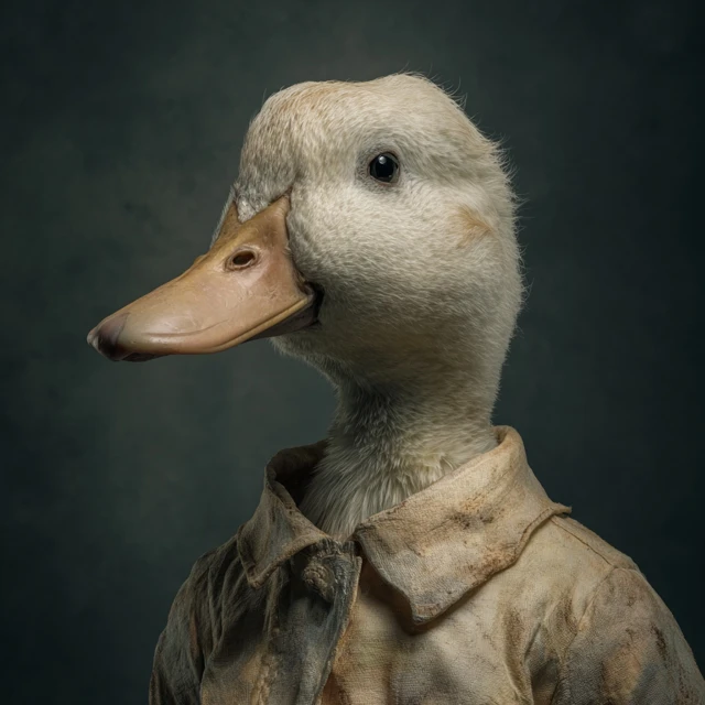 Webby Vanderquack Duck Portrait
