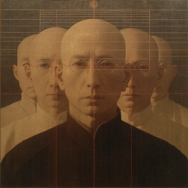 Hyperrealistic Portrait Painting of Four Faces