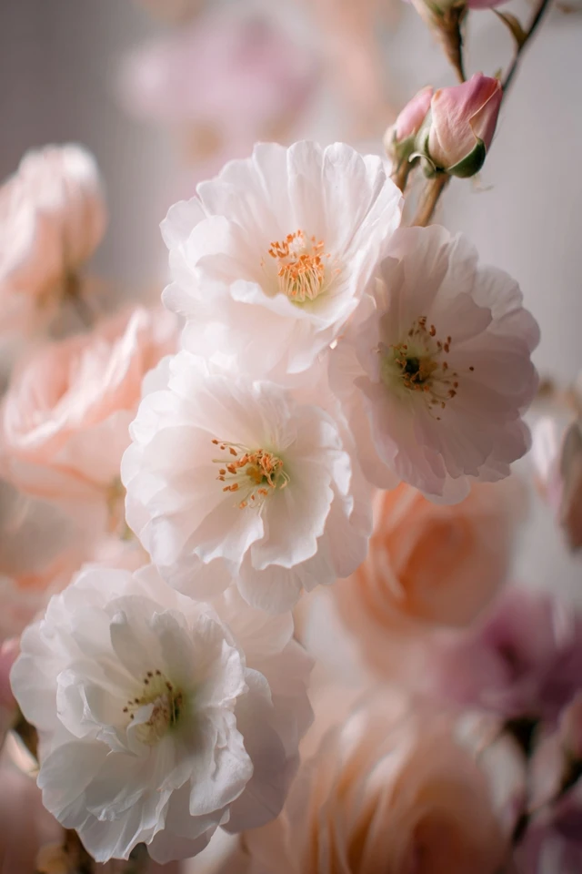 Floral Backdrop in Pastel Colors Beautiful Photography