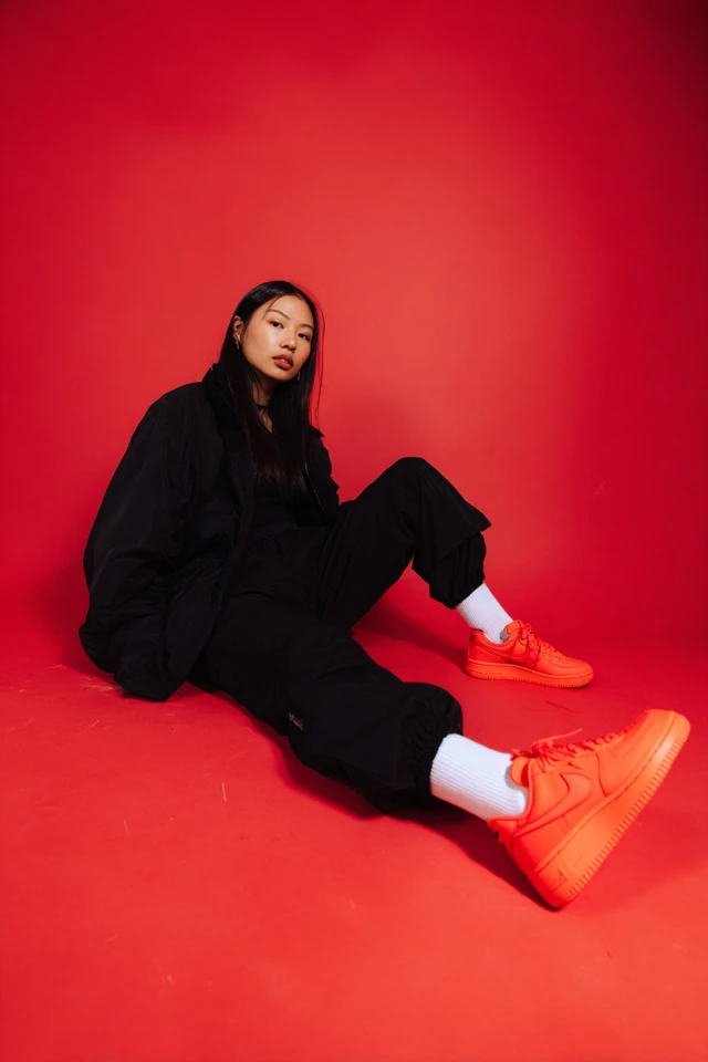 Streetwear Fashion Editorial Young Asian Woman