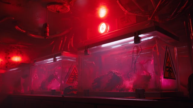 Horror Lab: Terrifying Creatures in Liquid Containment