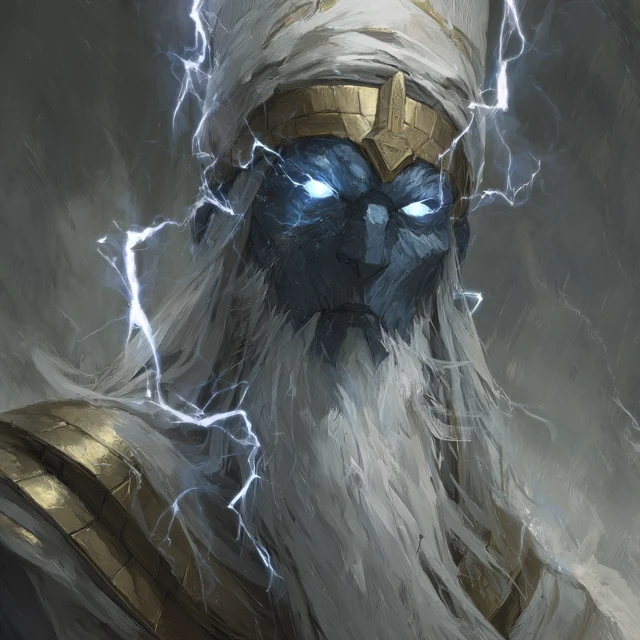 Osirein Egyptian God of Chaos and Storm Portrait