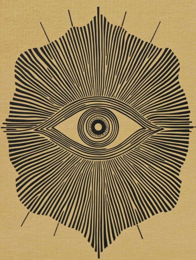 All Seeing Eye Totem Minimalist Art