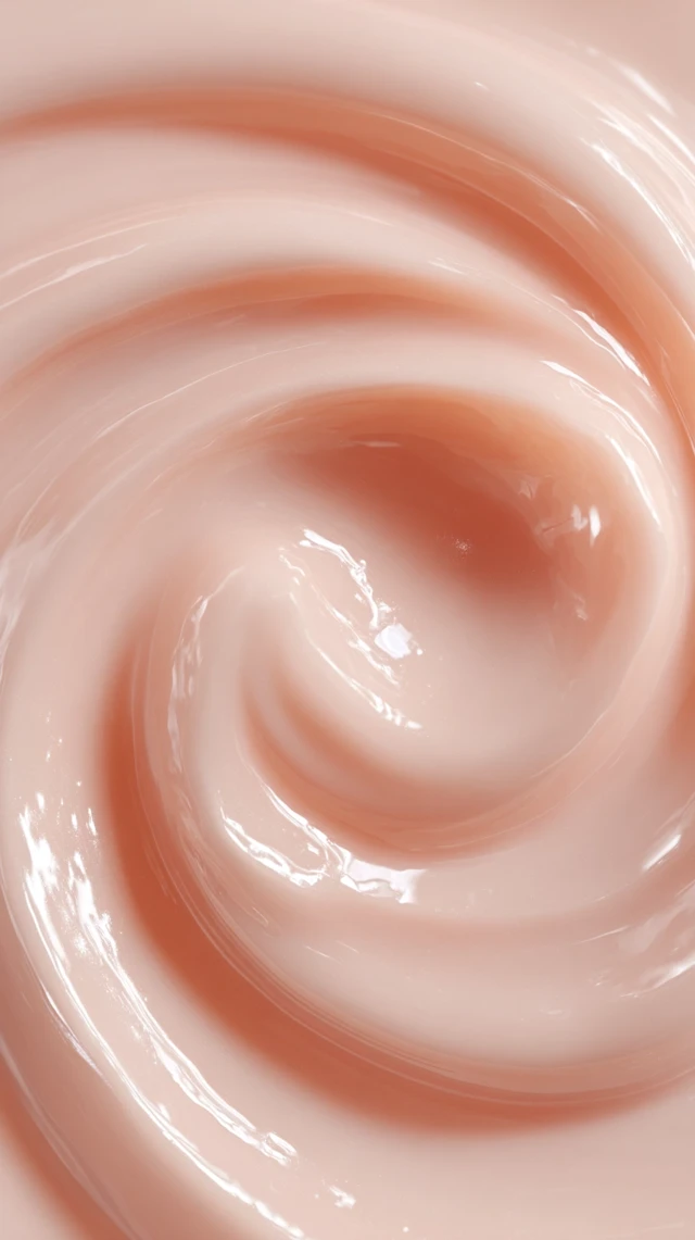 Creamy Swirl Texture Luxurious Cosmetic Product