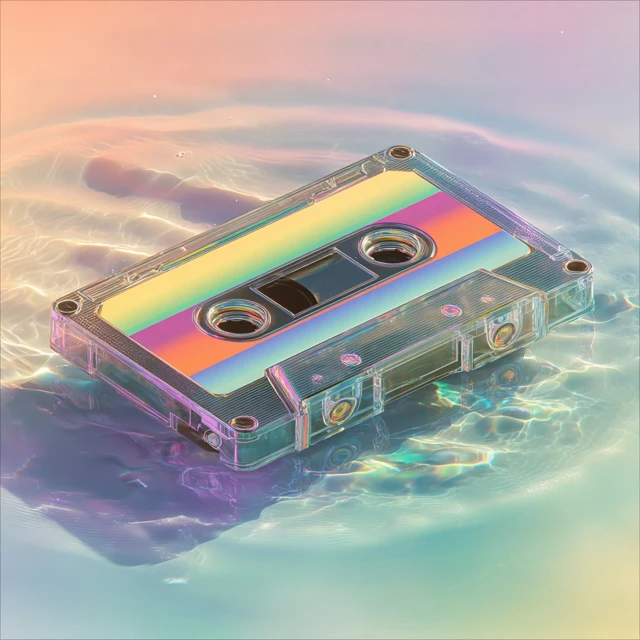 Mixtape in Water Psychedelic Vintage Art