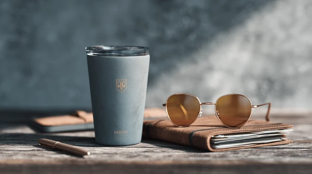 HEENOOR Glass Cup Product Photography Corporate Style