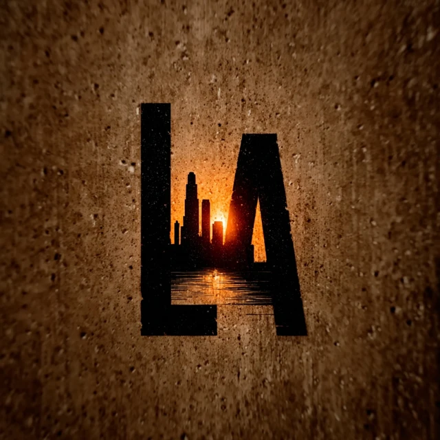 LA Logo for Sports Team Hollywood Glamour