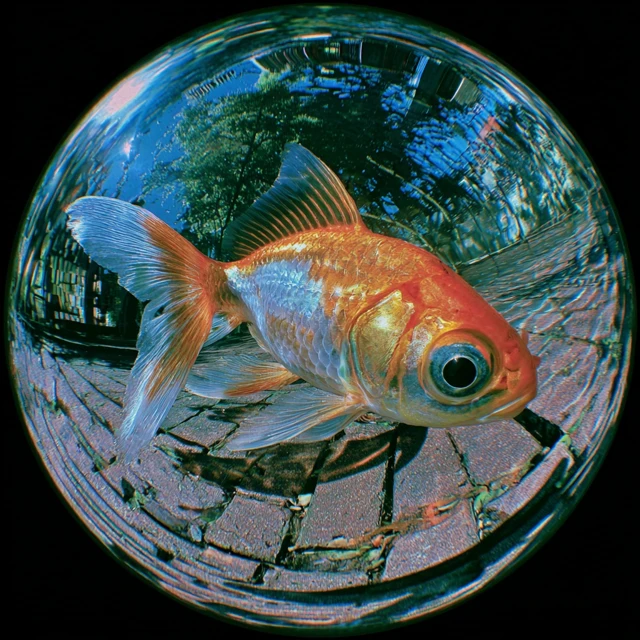 Hyperrealistic Eye Gaze Through Fish Eye Lens