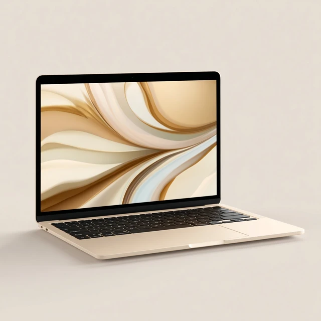 MacBook Mockup Minimal Design for Image Display