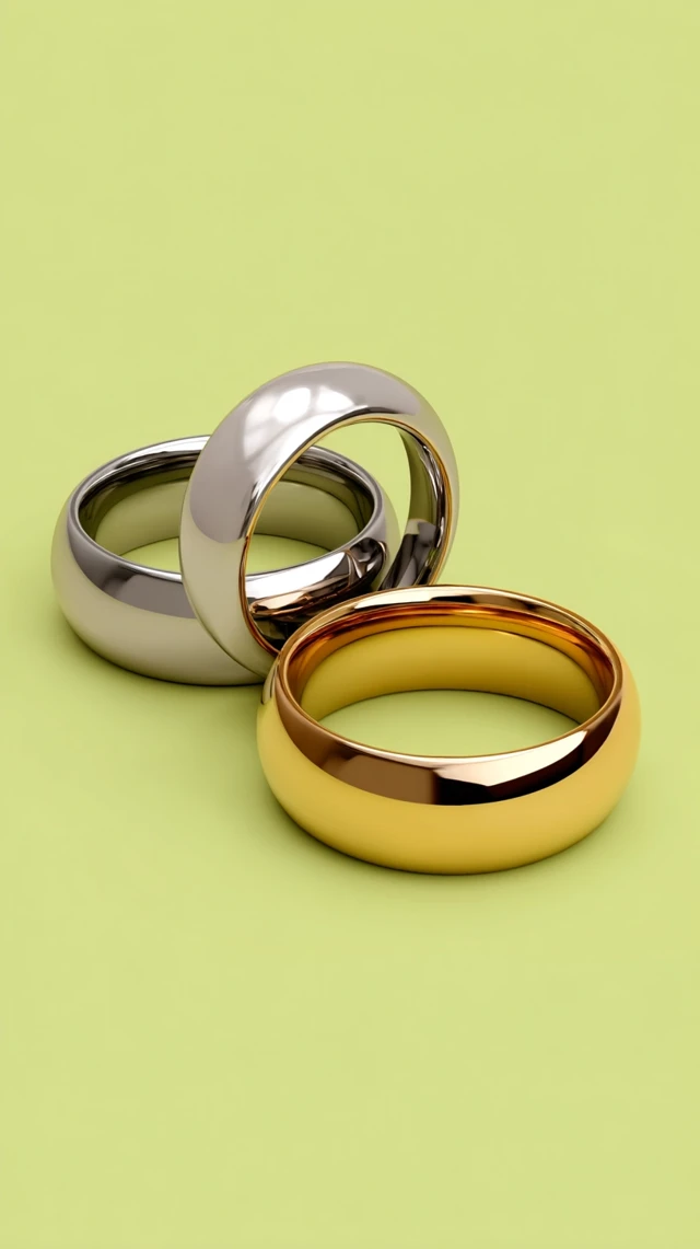 Polished Rings in Three Finishes Jewelry Design