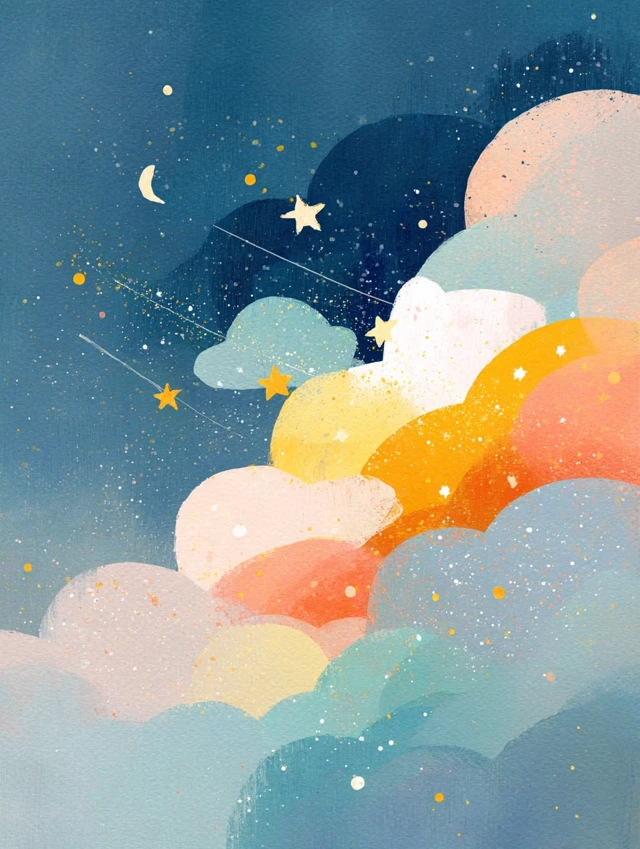 Pastel Galaxy Wall Art Starry Sky Nursery Decor Digital Download