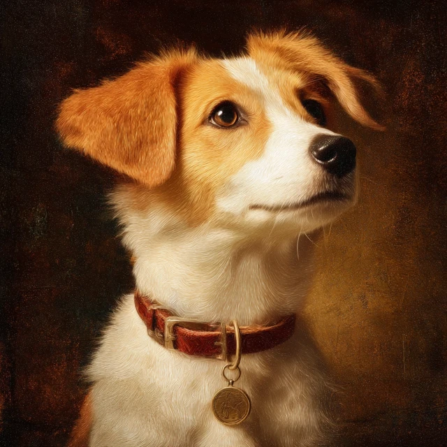 Portrait of a Jack Russell Terrier Dog