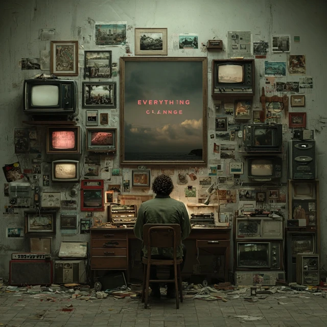 Everything Changed A Man in a Retro Room