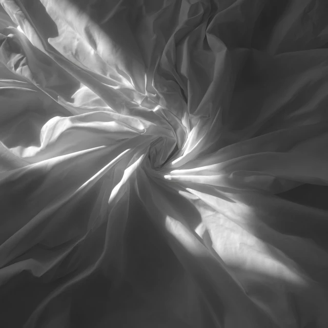 White Sheets Sunlight Spiral Folds Photography