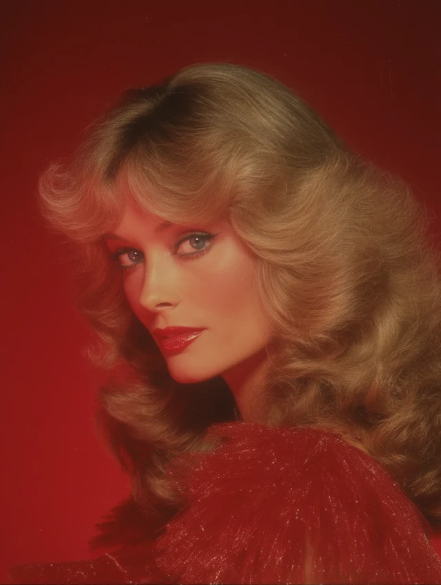 Farrah Fawcett Red Lips Classic Photography